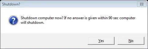 Screenshot of setting
