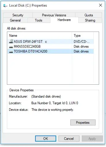 Screenshot of new Win10 window