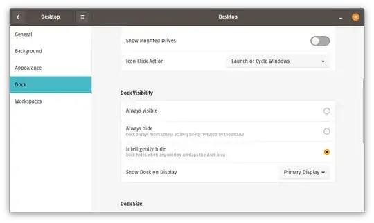 pop os settings screenshot