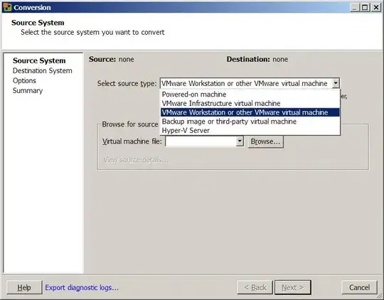 VMware vCenter Converter Standalone Client convert dialog