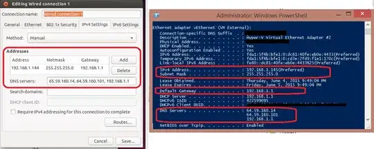 Ubuntu and Windows 8 Network Configurations