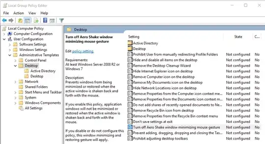 Windows Shake Group Policy