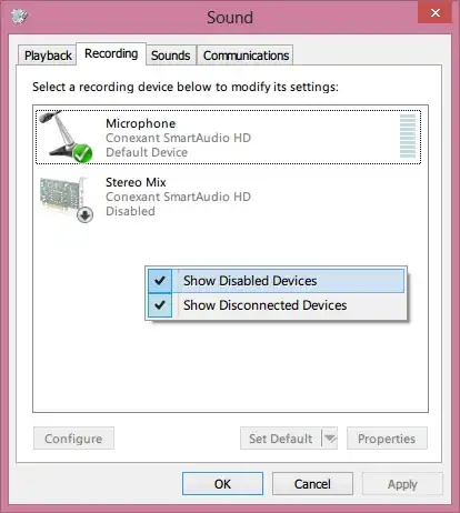 Show disabled devices