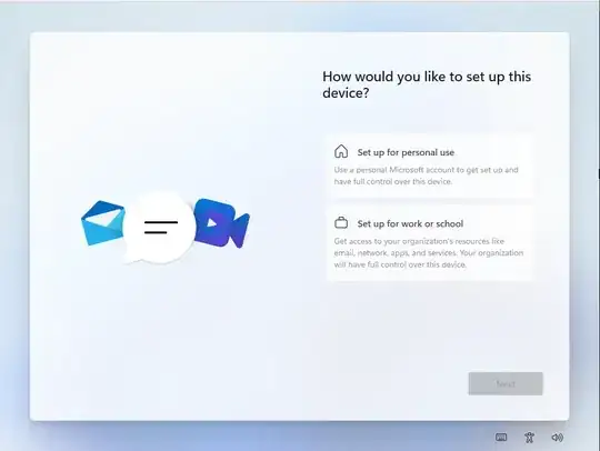 Windows 11 Pro signup page.