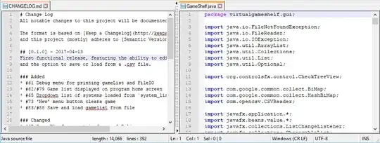 Split view in action