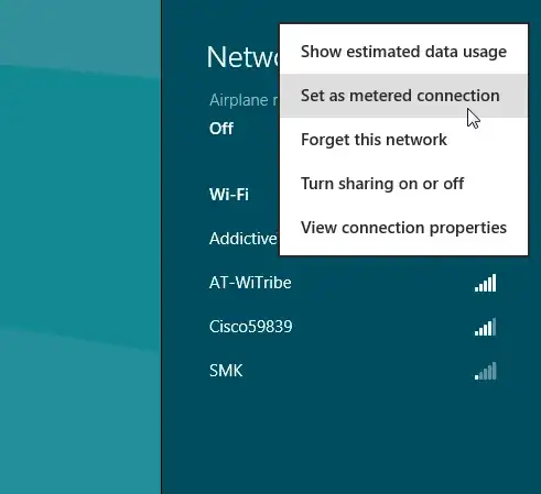 Current network setup