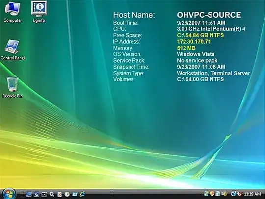 Screenshot of BgInfo