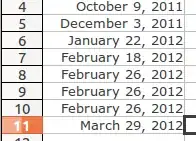 Two Excel windows side-by-side
