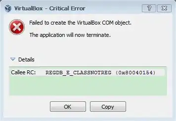 Virtual box critical Error
