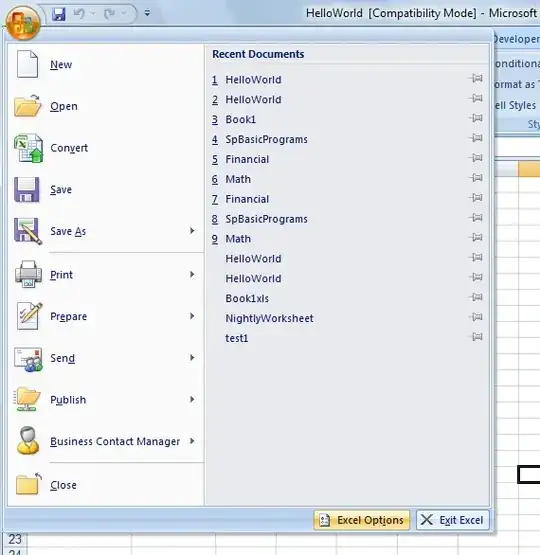 Microsoft Office Menu