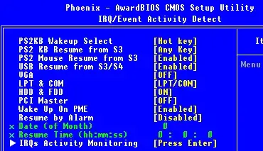 resume by alarm bios screenshot