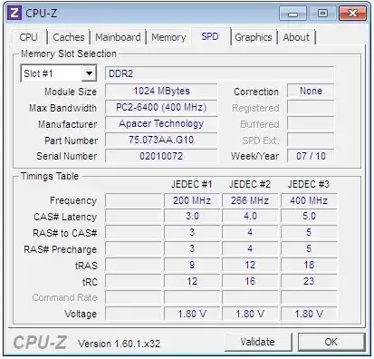 Task Manager Memory Tab