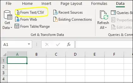Snapshot in excel