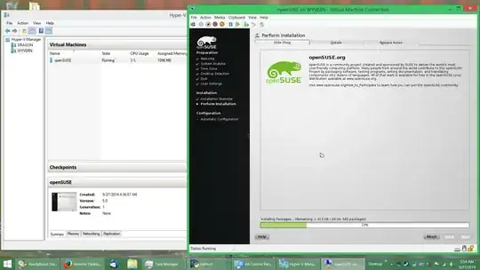 Remote virtual machine displayed on desktop