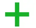 Filled plus sign