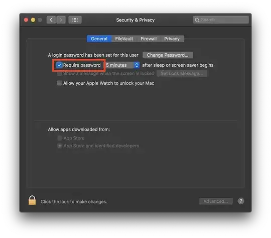 Auto-lock when idle.