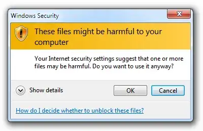These files might be harmful to your computer