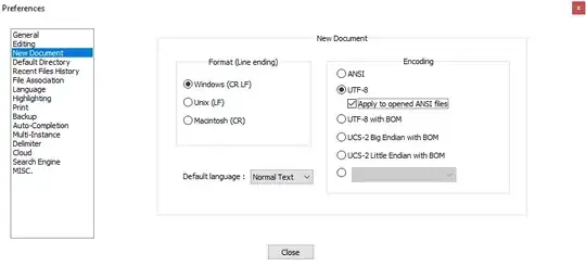 screenshot notepad settings