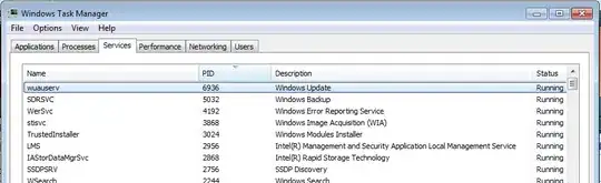 Service view of Windows Update service being a pig
