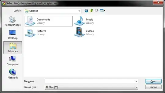 A small file chooser brought up by Chrome