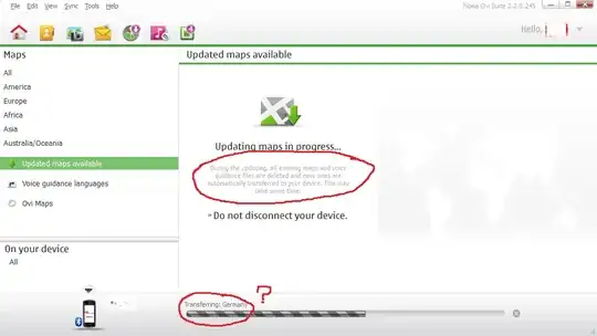 The 'Updated maps available' screen.