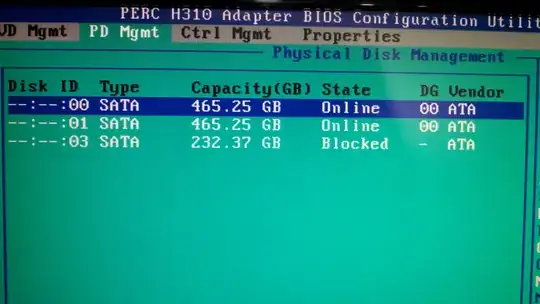 Disk ID 3 is my new disk of 2TB