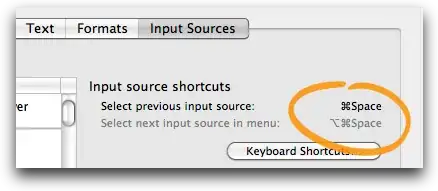 Input source shortcut