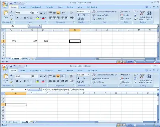 You can see the issue here