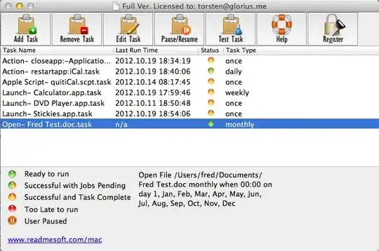 Auto Scheduled Tasks software screen