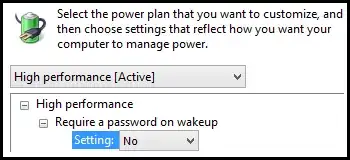 power plan settings