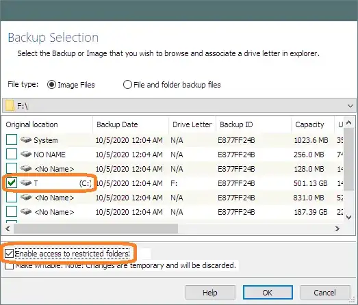 Browse Restricted Folders