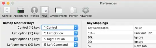 Screenshot of iTerm2 preferences dialog