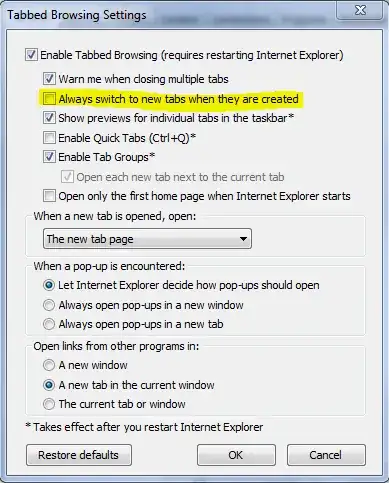 Feature Selection Screenshot