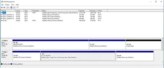 Disk Management as requested