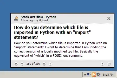 Command prompt output of command