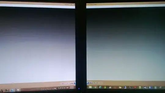 Dell U2312HM image variance with same settings