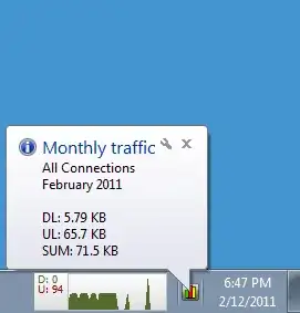 NetWorx system tray icon