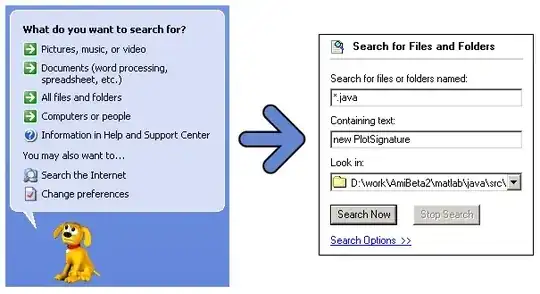 WinXP Search to Win2k Search