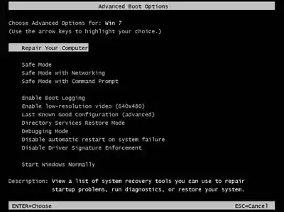 Right-click menu on image