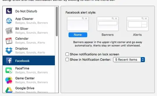notification settings