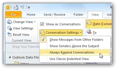 Outlook certificate mismatch error