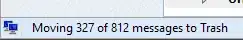 Moving 327 messages of 812 to Trash