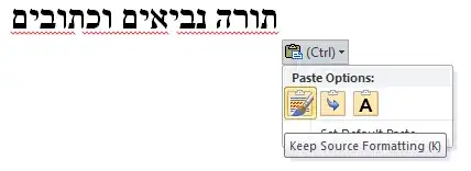 keep source formatting