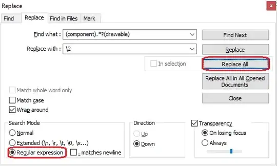 Sort and filter button