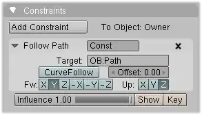 blender follow path