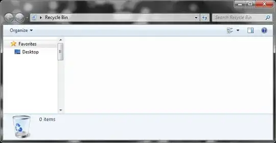 $USER's recycle bin window.