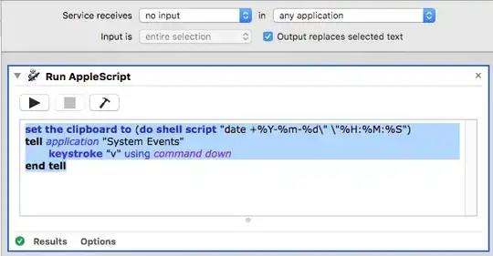 screenshot of applescript in automator