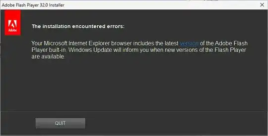 Adobe Flash Player Installation Error