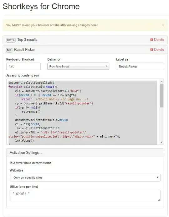ShortKeys Options Page