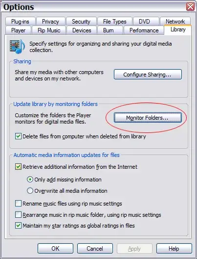 Versions and Sizes of files